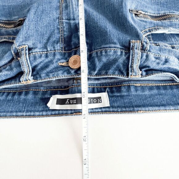 Noisy May Women's Skinny Denim Jeans Mid Rise Zip Pockets Blue Size 30 - Picture 11 of 12